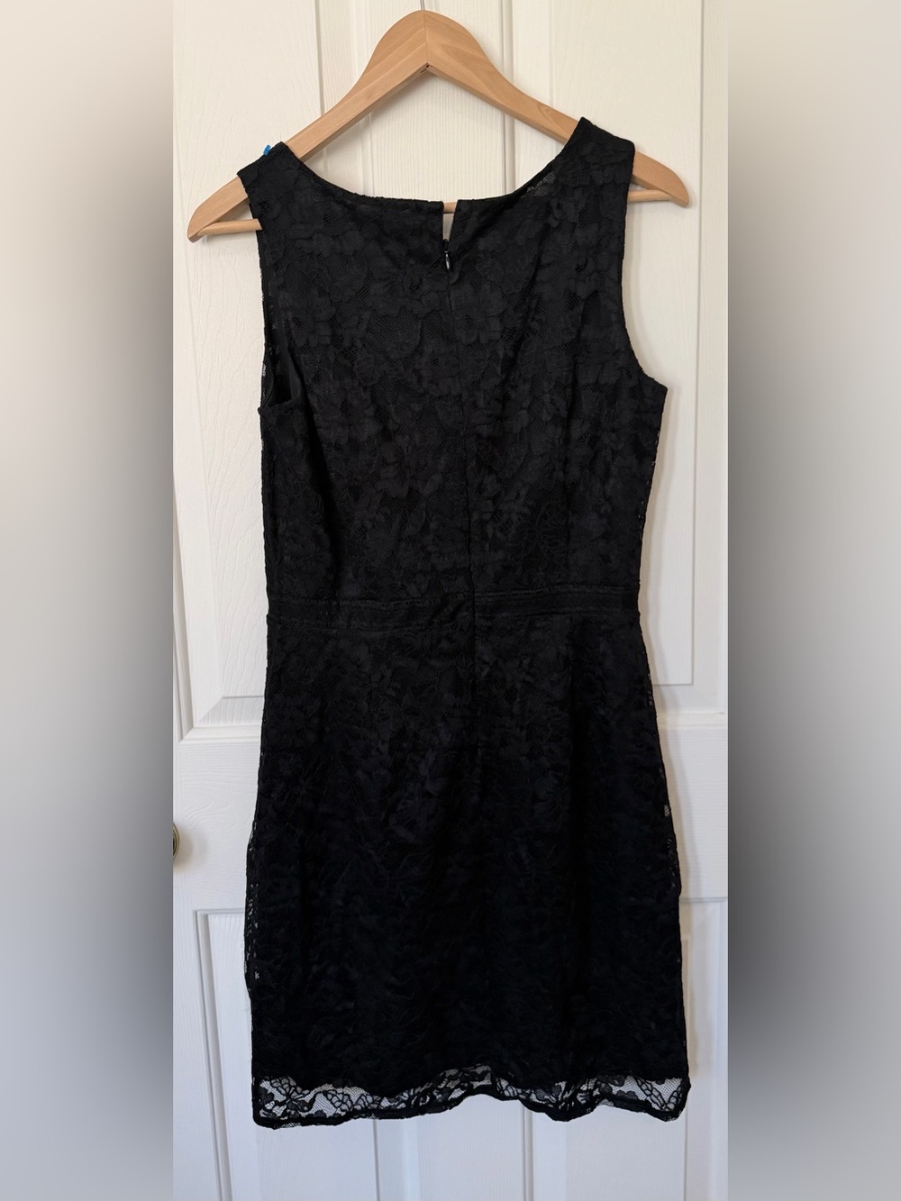White House Black Market Black Lace Midi Dress